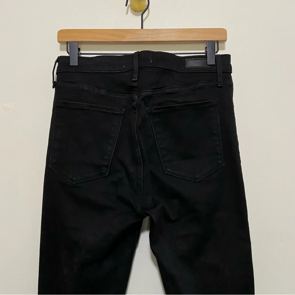 Abercrombie & Fitch The Super Skinny High Rise Black Distressed Jeans